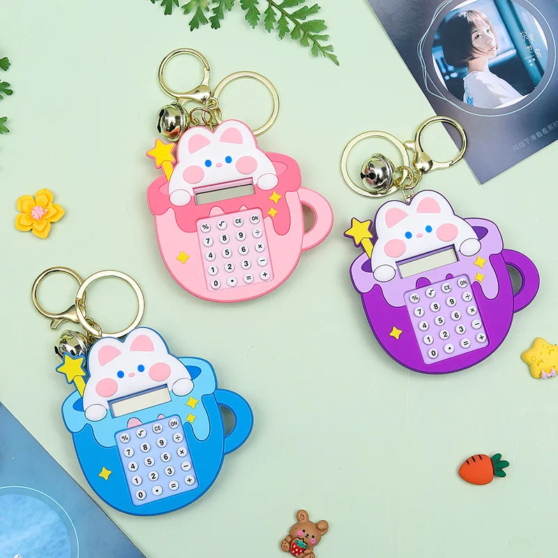 سلسلة مفاتيح آلة حاسبة مينيسو، قلادة مجوهرات متعددة الوظائف، هدية رائعة وعصرية