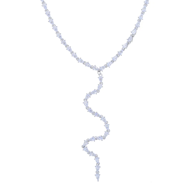 Hot Selling 5a Cz Choker Crystal Gem Luxury Chokers Collar Chocker Chunky Y Necklace Women Wedding Sexy Jewelry Drop Ship