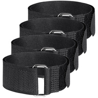 4pcs Anti-slip Strap Climbing Shoes Crampons Non-slip Mountaineering Ice Grippers Portable Spikes Black Covers Hiking Boots Men