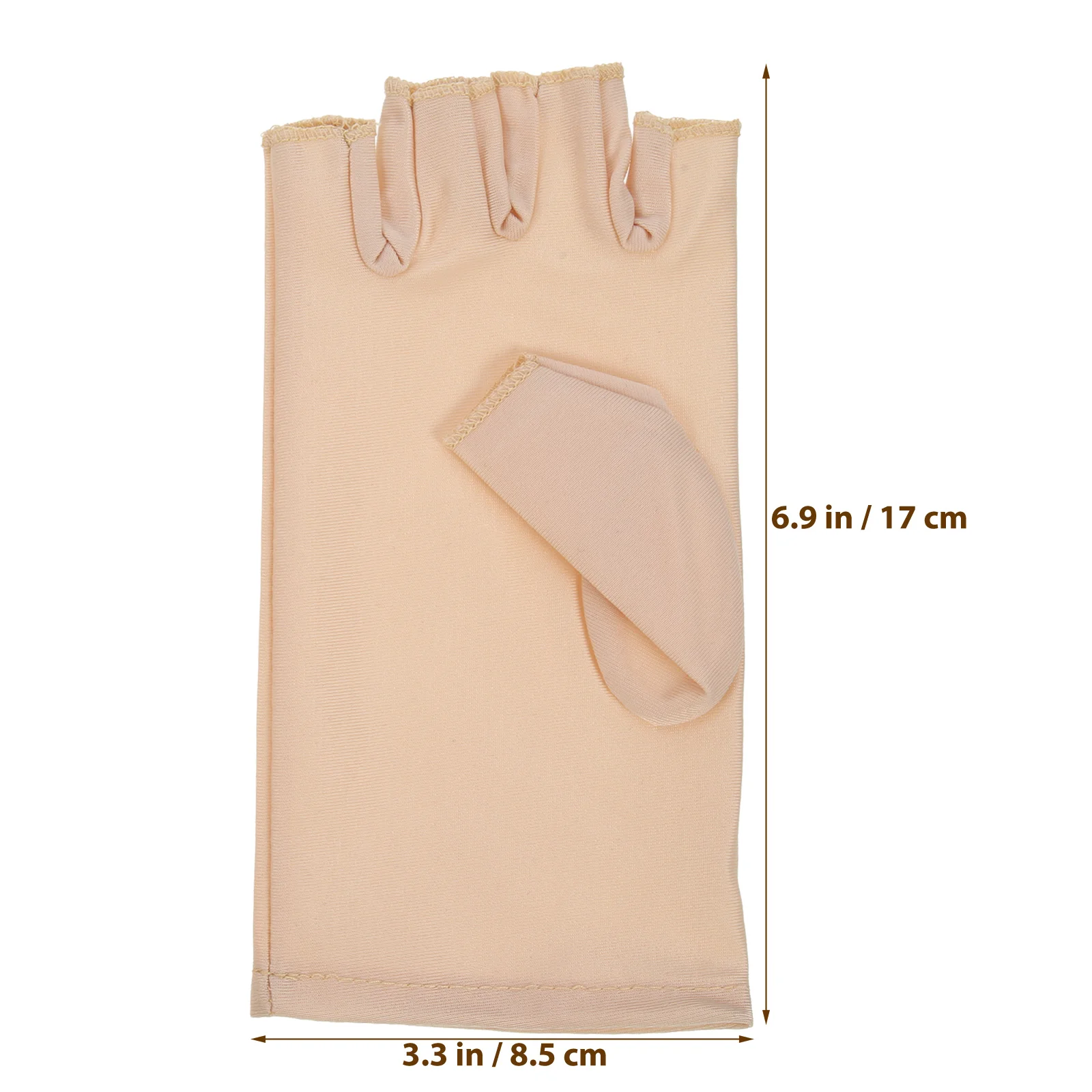 

1pcs 1 Pair Protection For Gel Manicures Fingerless Anti Uv Nail Reusable Manicure Protective Gloves For Uv Nail Lamp
