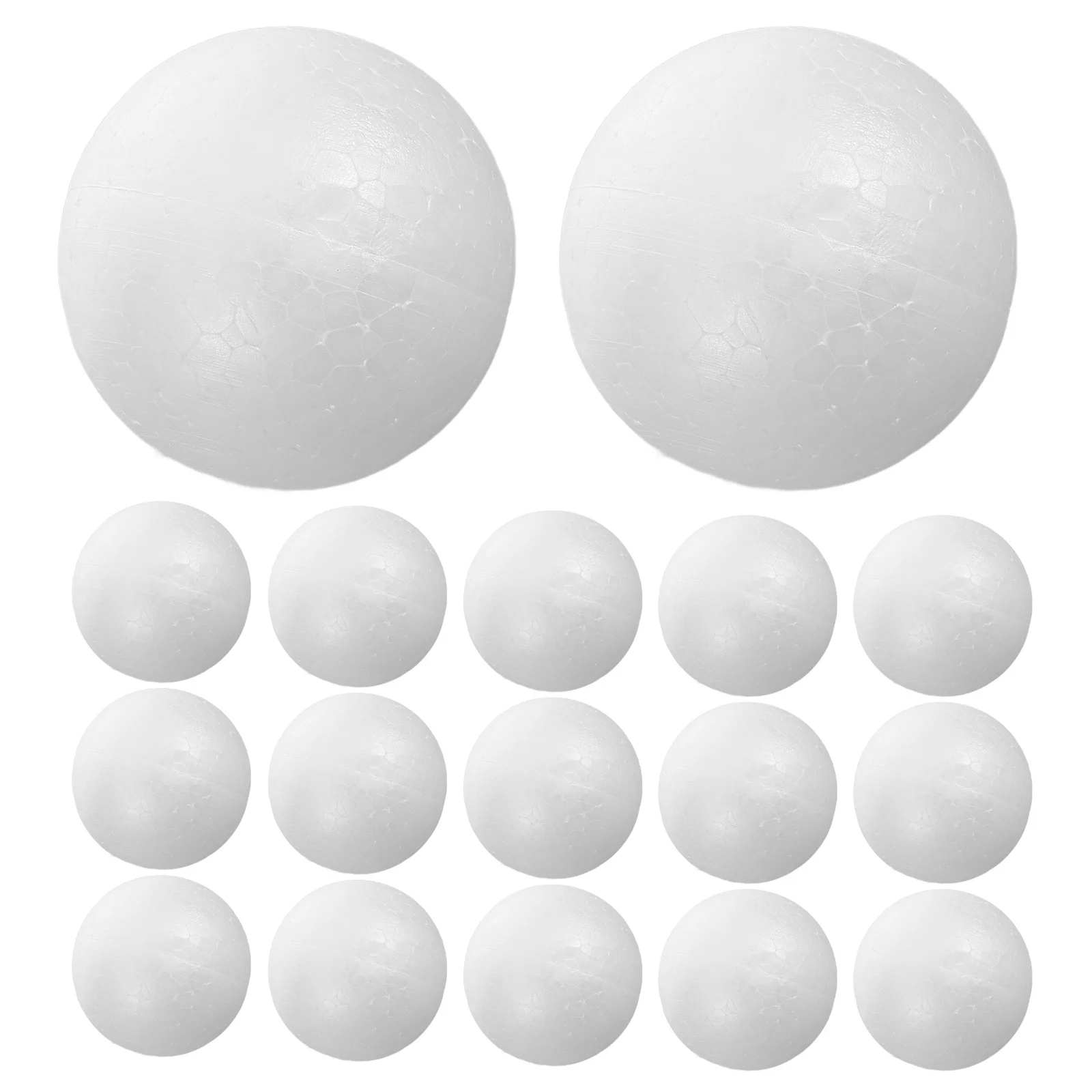 

36Pcs White Foam Ball 6.3cm Christmas Craft Ornaments for DIY Decor Painting Project Holiday Party Decoration Supplies