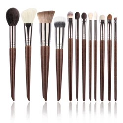 OVW 12pcs Professional Eye Shadow  Eyebrow Highlighter Concealer Foundation Beauty  Brush Set