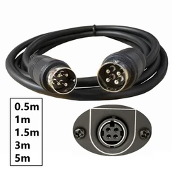 Power DIN 4pin Cable Male to Male Power AC/DC MD Din 4 PIN Audio cord 0.5m 1m 3m 5m