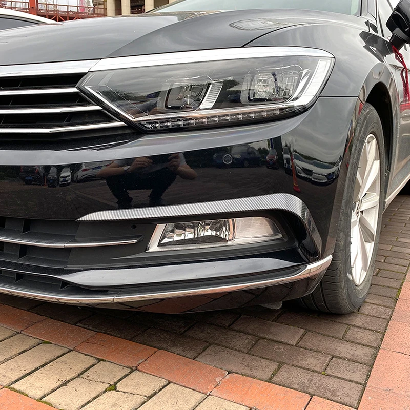 For Volkswagen VW Passat B8 Variant 2016 2017 2018-2020 Fog Front Light Frames Cover Trim Racing Sticker Grille Car Accessories