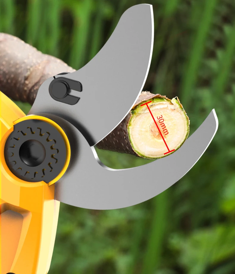 

Free sample discount 25mm LCD display battery powered cordless electric scissors pruning shears tree pruner secateur electrique