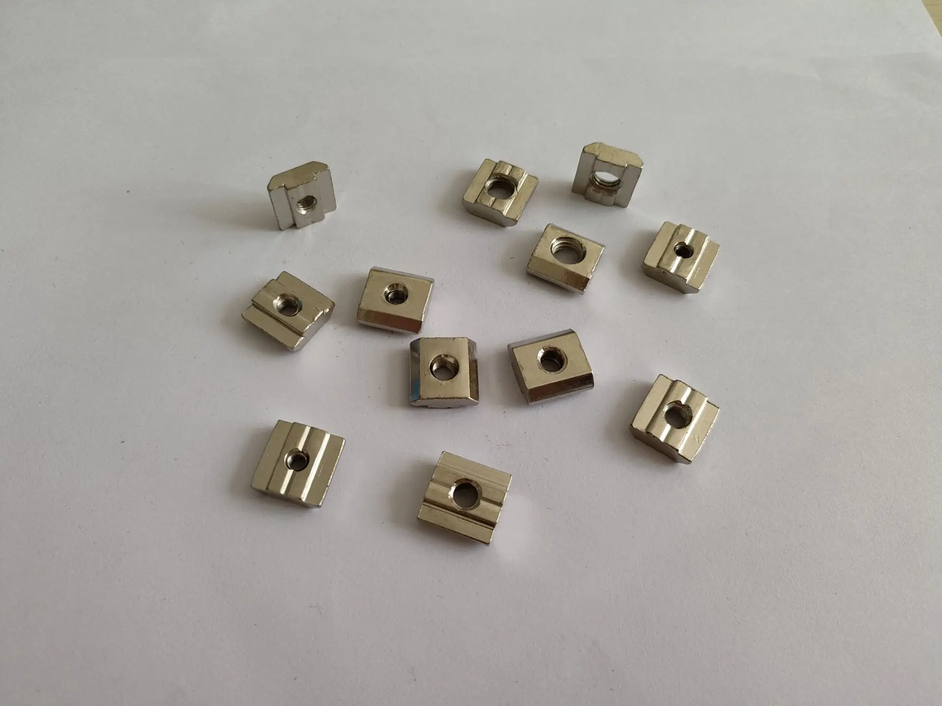 

50pcs M3 M4 M5 M6 M8 T Sliding Nut Block For 3030 Aluminum Profile Nickel Plated T Nut Sliding Nut Aluminum Connector