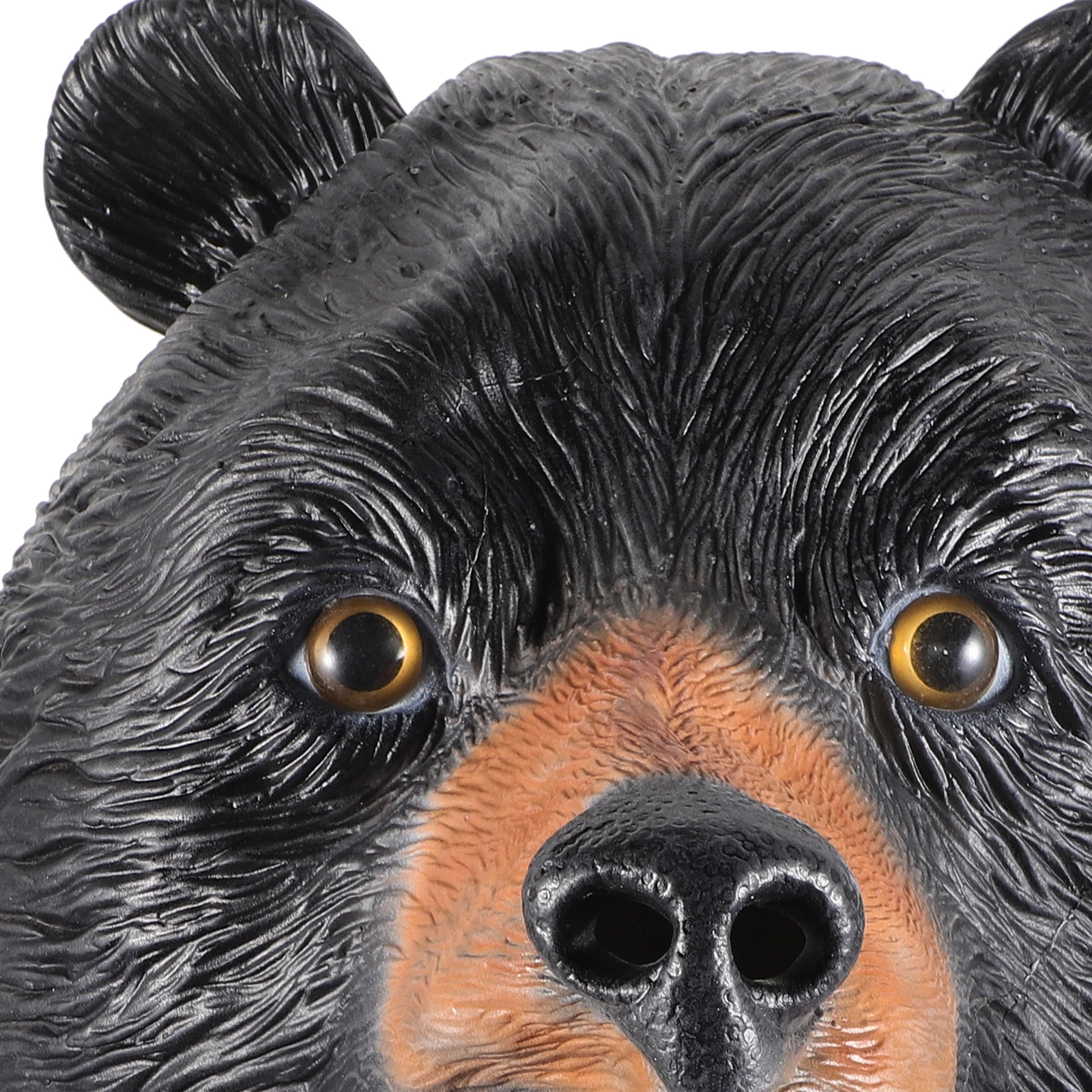 قناع الدب الأسود غطاء رأس الدب الواقعي تأثيري حفلة الهالوين زي ملحق فستان حفلة تنكرية للبالغين