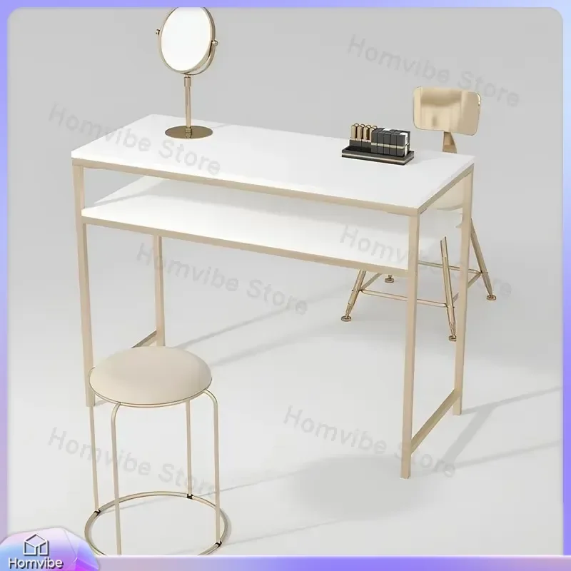 

Professional Nail Art Table with Metal Legs Salon Nail Technician Desk for Manicure PedicureStudio Furniture Nail Table