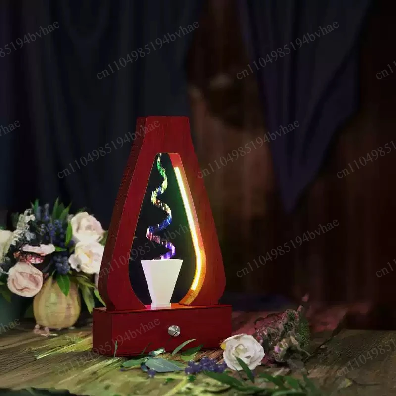 Magic Water Flow Lamp Anti-gravity Spiral Water Lamp New Chinese Craft Decorative Ornament Birthday Gift for MenWomen Friends