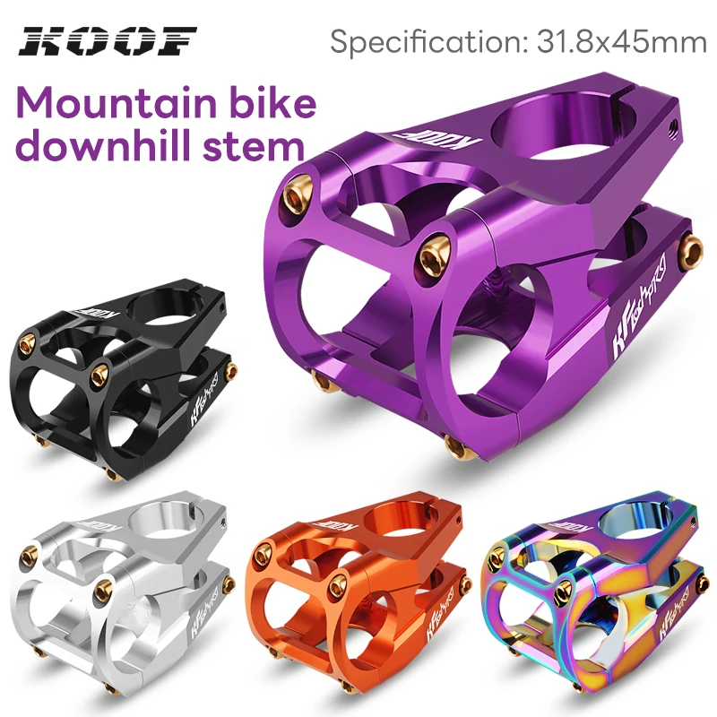 

KOOF MTB Road Bike Stem CNC Bicycle Short Power 31.8MM High Strength Handlebar Bridge Aluminum Alloy Cycling Table Rod Riser