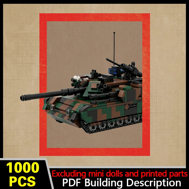 Light Support Tank Model MOC Building Bricks War Equipment Modular Technology Gifts Holiday Assemble Children Toys Suit