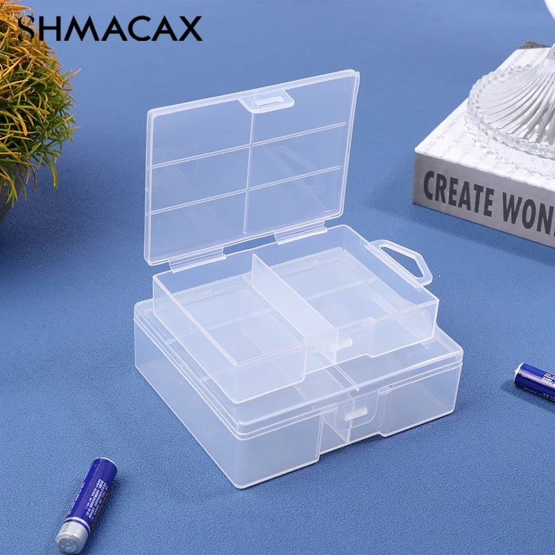 Battery Storage Holder Plastic Transparent Container For Maximum 24 X AA AAA Batteries Organizer Box Case