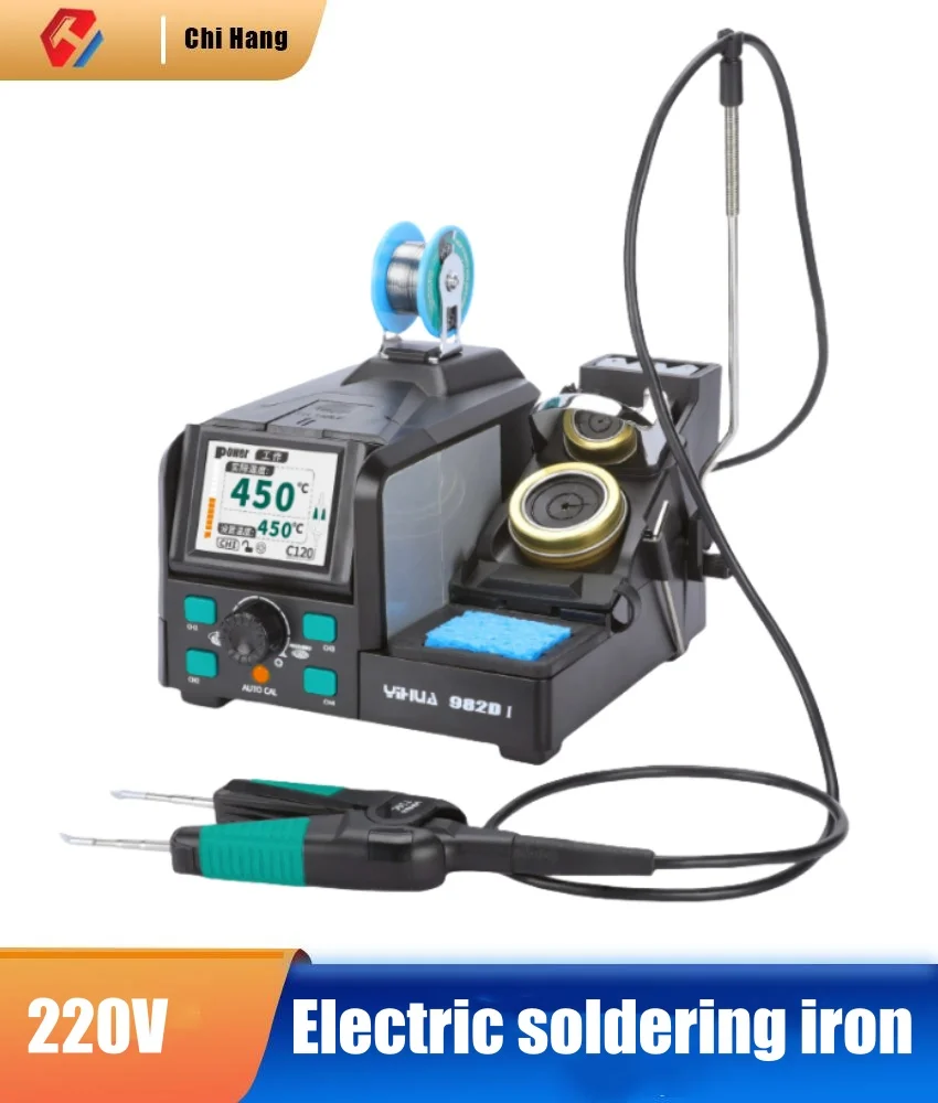 

High-precision Tweezer-type Electric Soldering Iron Electric Clamp-type Welding Table Fine Double-head Electric Soldering Iron