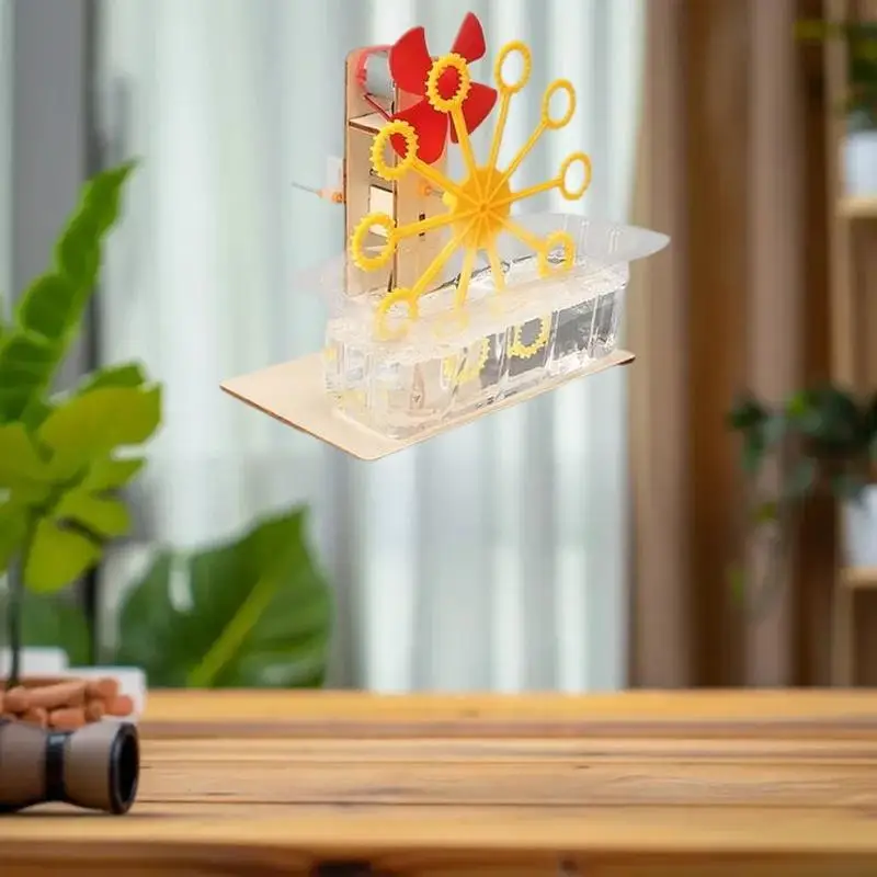 Fabelhaftes Lernspielzeug für Kinder – DIY-Montagepuzzle und Blasenmaschinenmodell