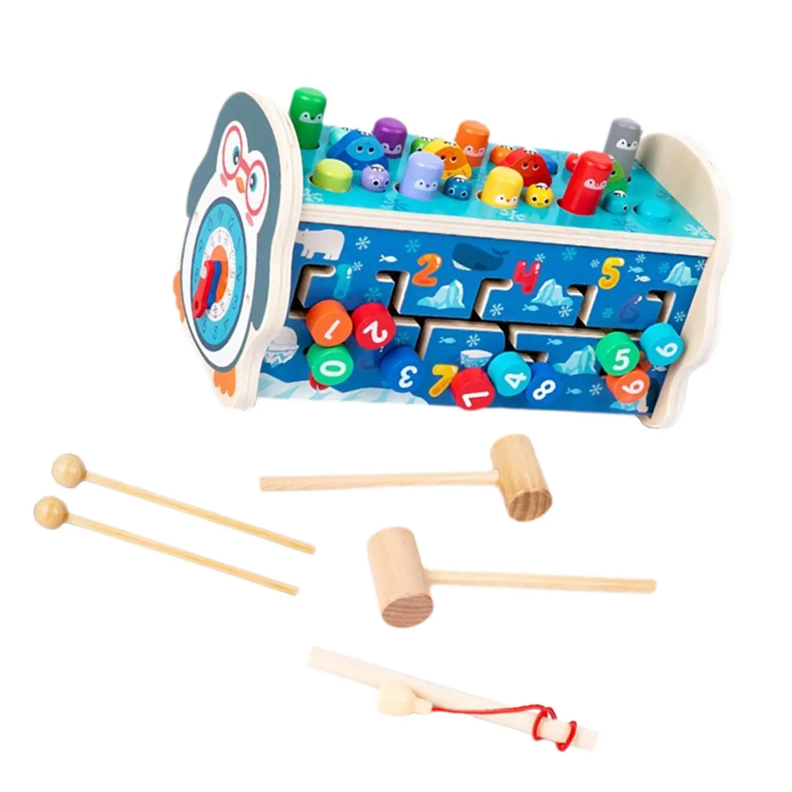 Hammering Pounding Toy Number Track Sensory Toy Xylophone for Party Girl