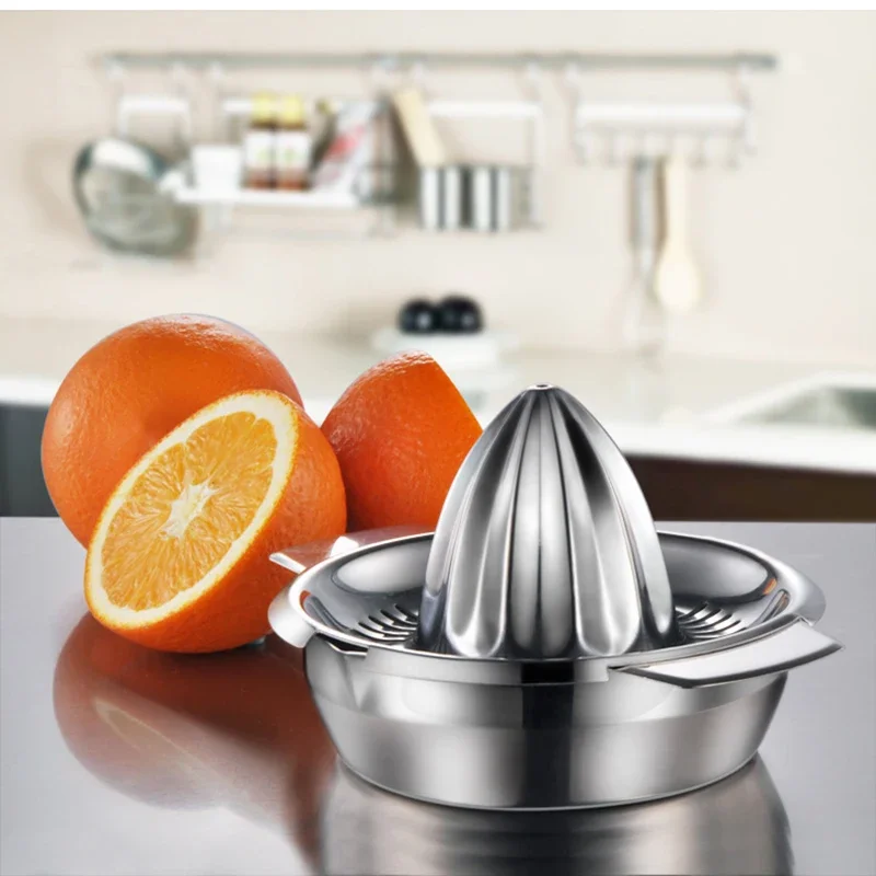 

Portable lemon orange manual fruit juicer 304 stainless steel kitchen accessories tools citrus 100% hand pressed juice maker