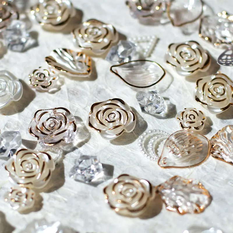 Accesorios de Joyería de Moda, Adornos Envasados, Rell de Crema para Barbacoa, Material DIY H a Mano con Flores de Té ...