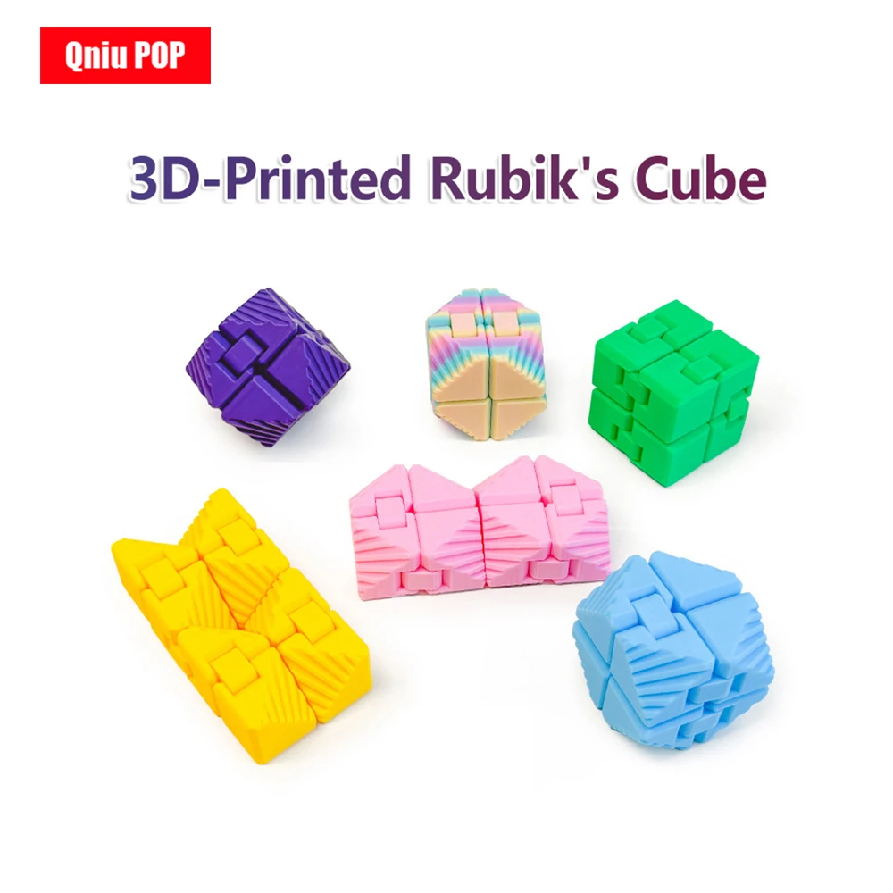 3D Printed New Infinite Rubik's Cube Folding, Flipping, Deformation, Decompression, Puzzle Three-Dimensional