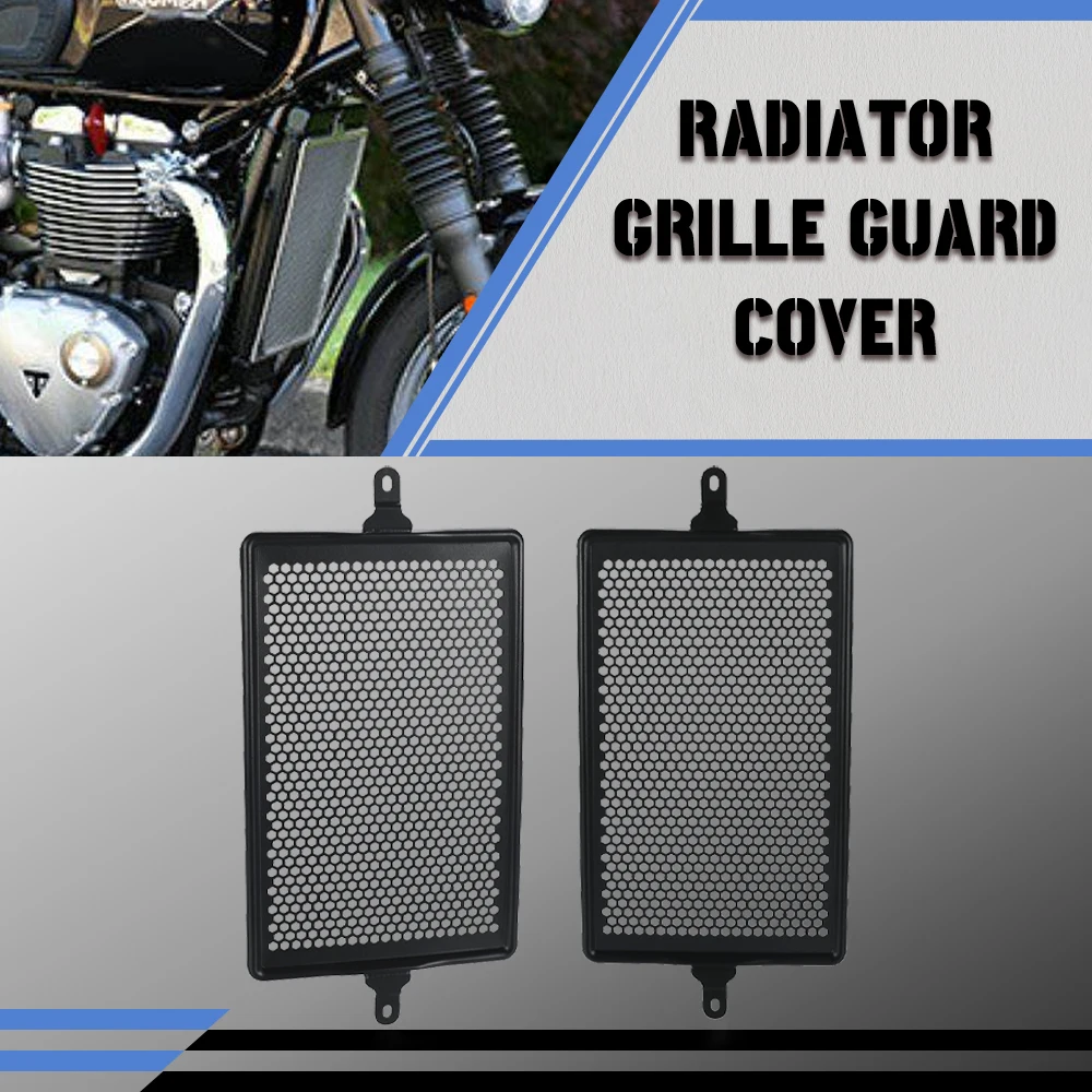 For Speed Twin 1200 900 Bonneville Thruxton RS T120 Street Cup Scrambler Radiator Guard Cover Protection Water Tank Protection