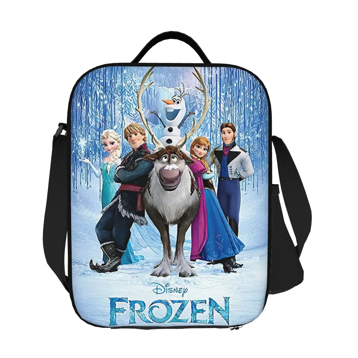 

Custom Animation Cartoon Frozen Insulated Lunch Tote Bag for Women Resuable Thermal Cooler Food Bento Box Outdoor Camping Travel