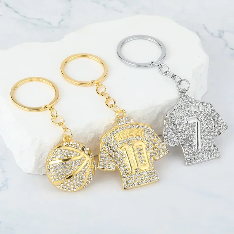 Hip-hop pendant jewelry featuring No. 7 and No. 10 jerseys