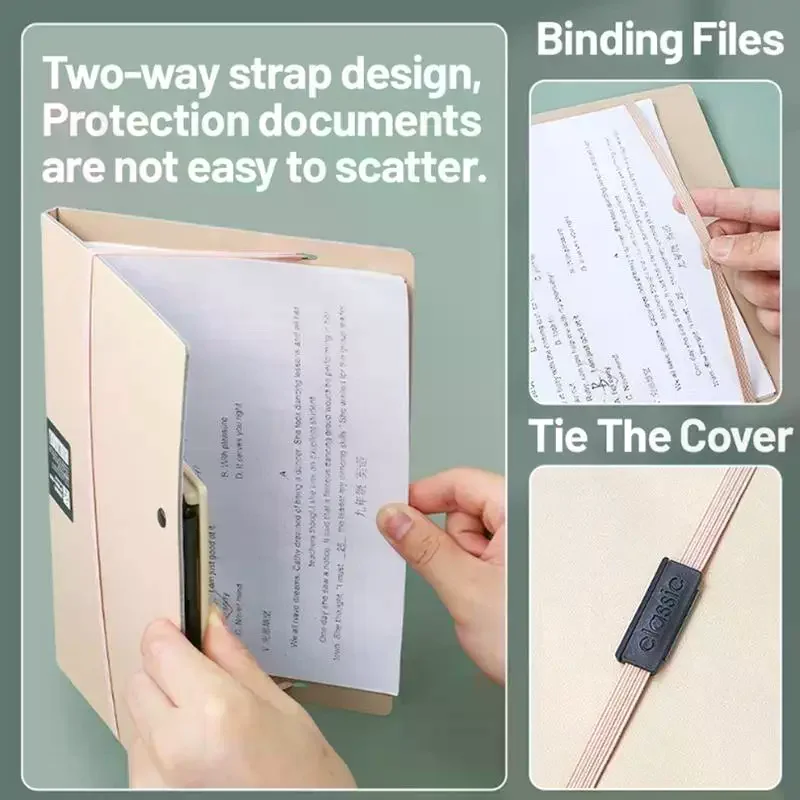 

Foldable Folders A4 To A5 Folder A4 Folding Board Student Test Paper Storage Folder Organize Folder File Contract Folder