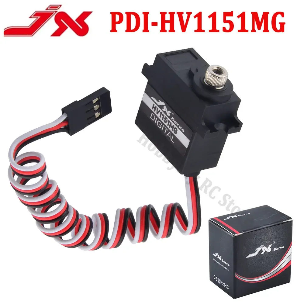 JX PDI-HV1151MG Mini Waterproof Servo 8.4V 4.5KG Metal Gear Digital Servo for Traxxas TRX-4 BRX01 Crawler RC Car