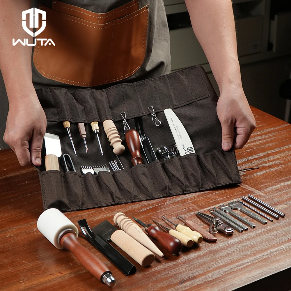 WUTA طقم أدوات جلد 74 قطعة للم - مراجعة Beginner Leatherwork Kit وسعره