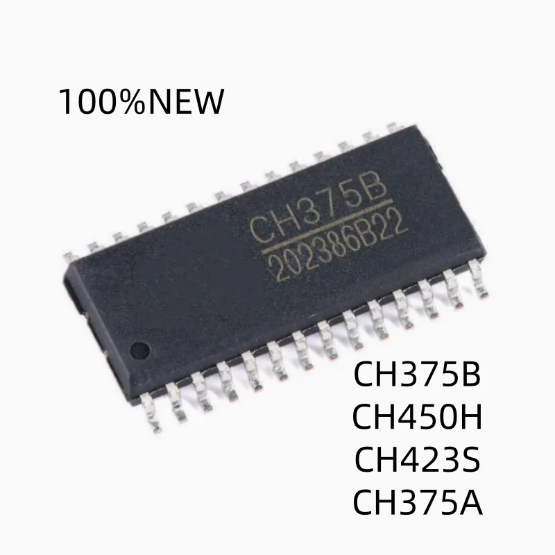 (10 Pieces) 100% New Ch375B Ch450H Ch423S Ch375A Smd Sop-20/28 USB Bus Interface Chip