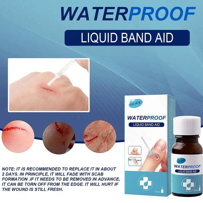 Breathable Waterproof Wound Healing Gel Liquid Bandage Wound Patch Liquid Band-Aid Spray Disinfecting Wound Hemostatic Adhesive