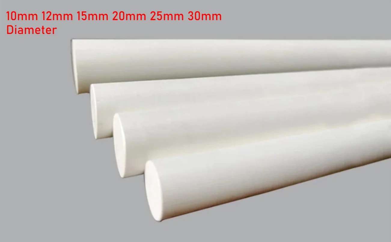 10mm 12mm 15mm 20mm 25mm 30mm Diameter Boron Nitride Ceramic Rod BN Bar Borazon Glass-ceramics White Rod Length 100/200/300MM