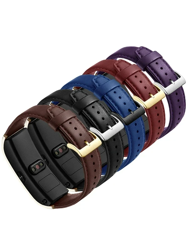 Adapted To Replace Huawei B5 Bracelet Watch with Leather Original Sports Smart Business Men and Women To Replace Mocha Brown.