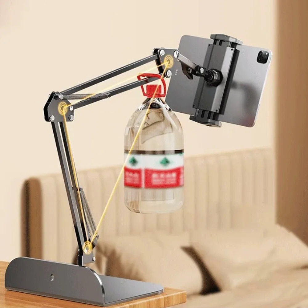 Universal Versteckte Tablet Ständer Faltbare Rotation Flexible Arm Telefon Halterung Legierung Einstellbare Tragbare Faule Halterung