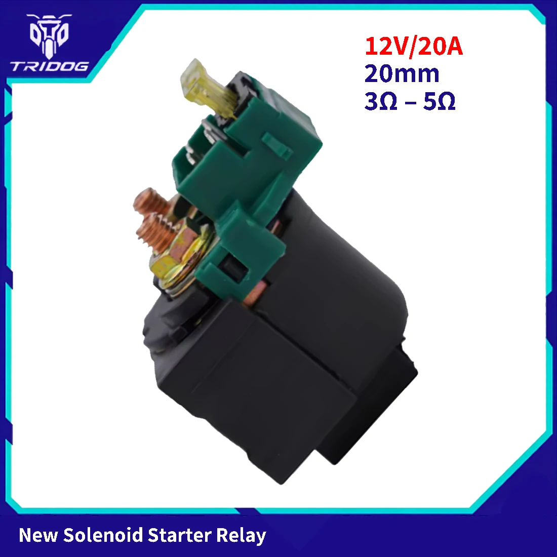 Motorcycle Starter Relay Solenoid For Linhai 250 260 300 Yamaha Keeway Jinlang Feishen Scooter ATV YP250-5079 12V 20mm Hole 20A 4