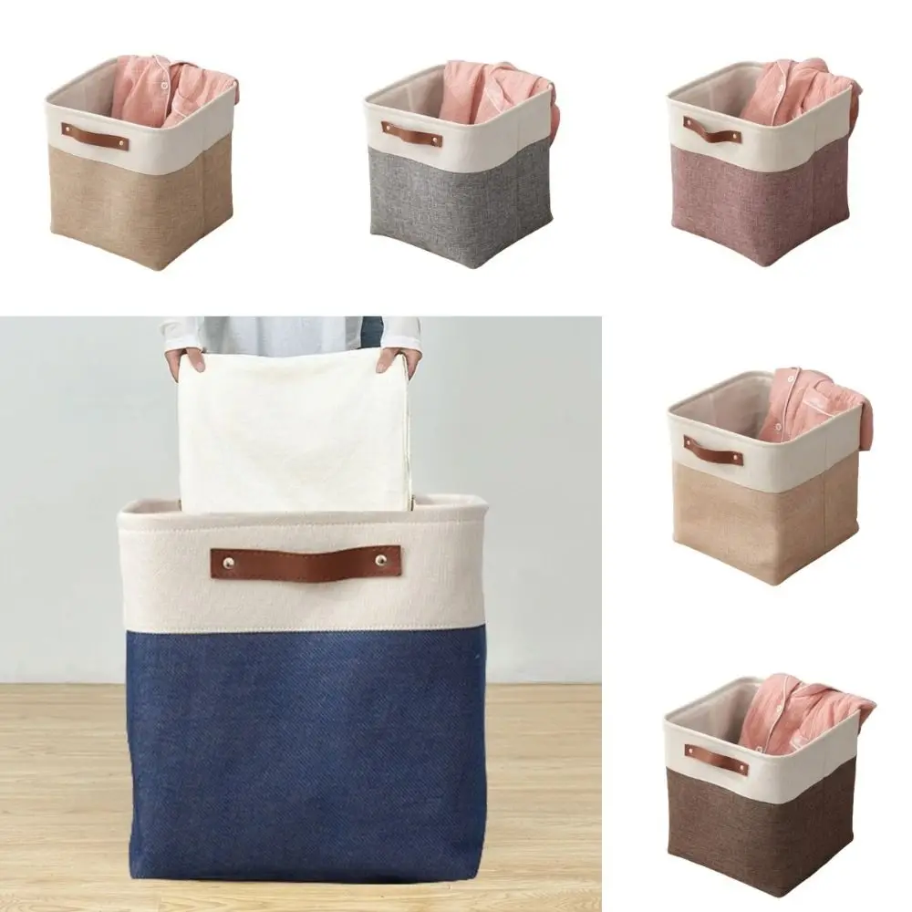 Large Capacity Laundry Basket Dirty Clothes Basket Fabric Laundry Basket Folding Storage Basket Household Storage Box Portable