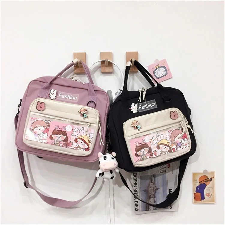 Japanese Itabag High School Girls Tote Bag Multifunctional JK School Bags Transparent  Shoulder Bag Backpack Women Kawaii itabag