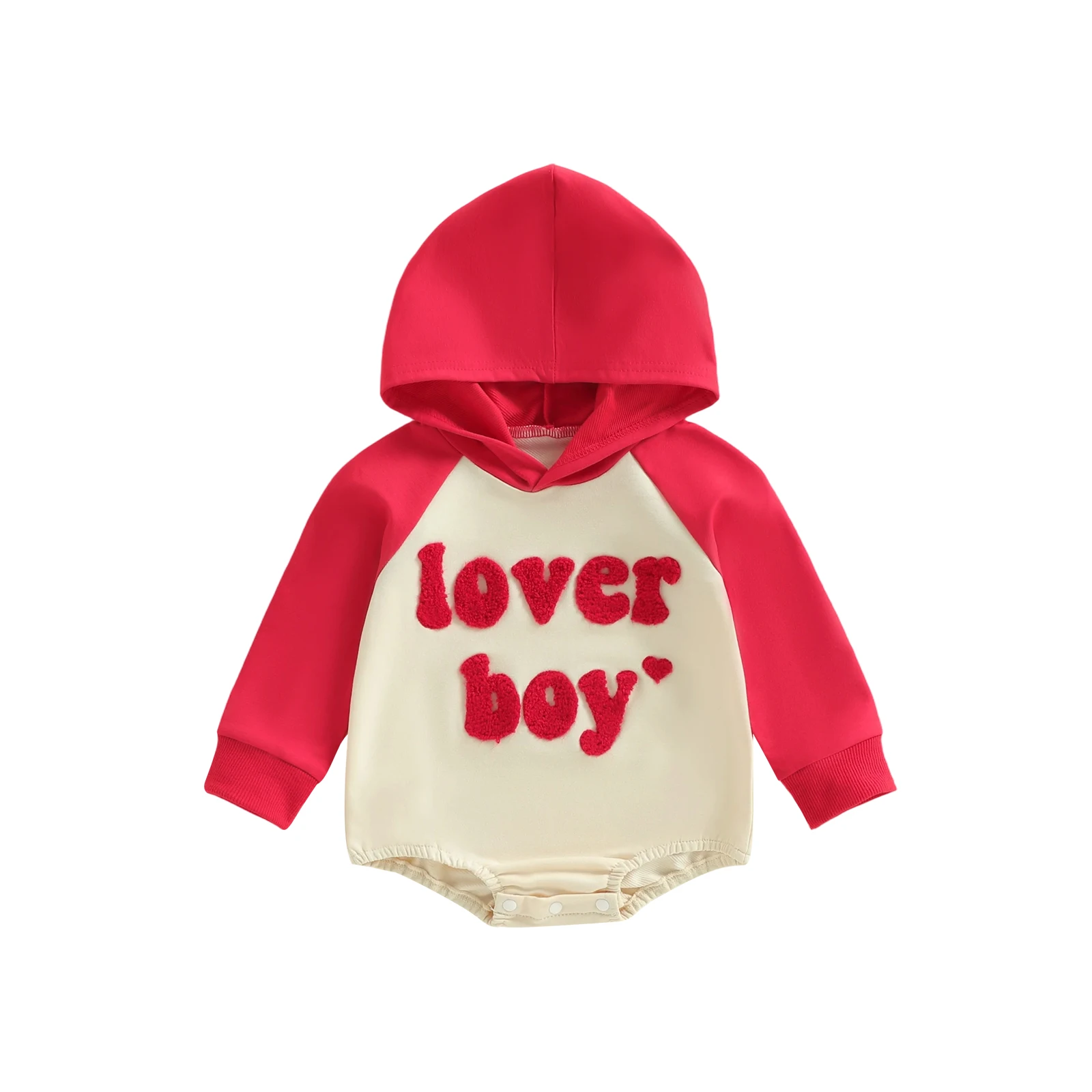 الرضع طفل رضيع السروال القصير طويلة الأكمام مقنعين خطابات التطريز لطيف الربيع بذلة