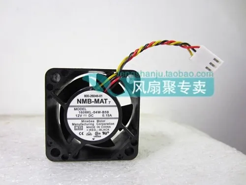 Free shipping new original NMB-MAT 4020 1608KL-04W-B59 12V0.15A switch server fan