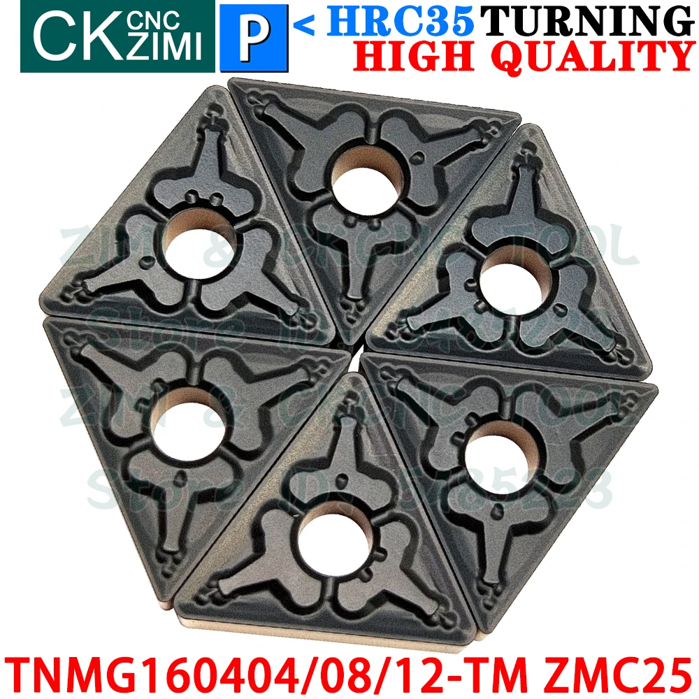 TNMG160404-TM TNMG160408-TM TNMG160412-TM ZMC25 Carbide Insert External Turning Inserts Tools ​TNMG CNC Metal lathe Cutting Tool