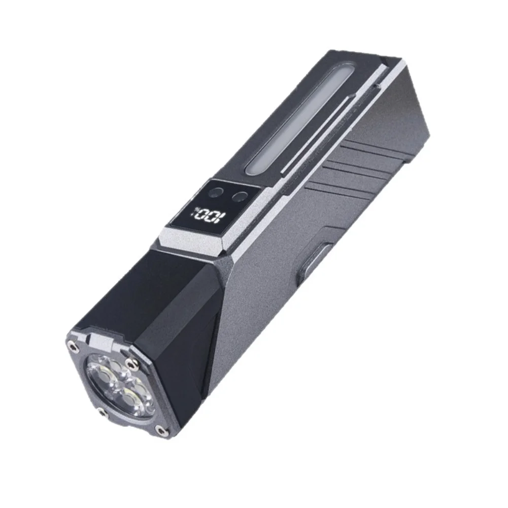 Rechargeable Work Lamp Magnetic COB LED For Mechanic Work Main COB Beam RGB Side Lights Multiple Light Modes For Cycling