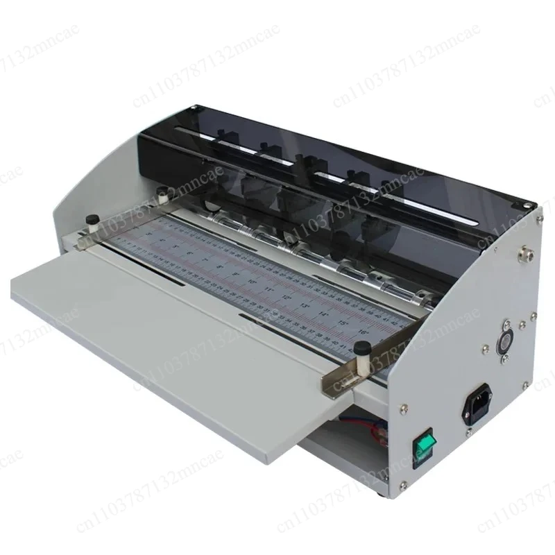 Creaser Paper Cutting and Creasing Machine Multifunctional Automatic Crease Machine Small 220V Electric Paper Creasing Machine