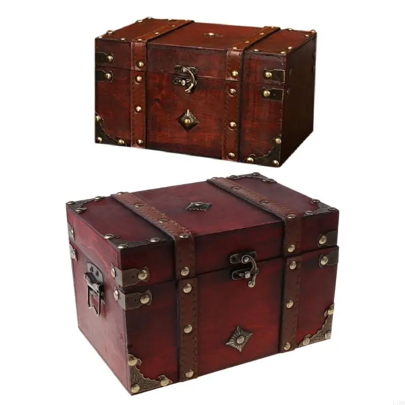 L4MB Treasure Ground Vintage деревянная коробка для хранения антикварного стиля организатор ювелирных изделий для ювелирных для
