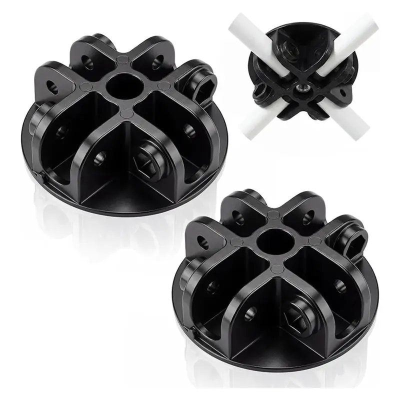 B97A-Canopy Gazebo For Outdoor Canopy Frame Repair Replacement Parts 2 Pcs 4 Way Roof Center Bracket Connector