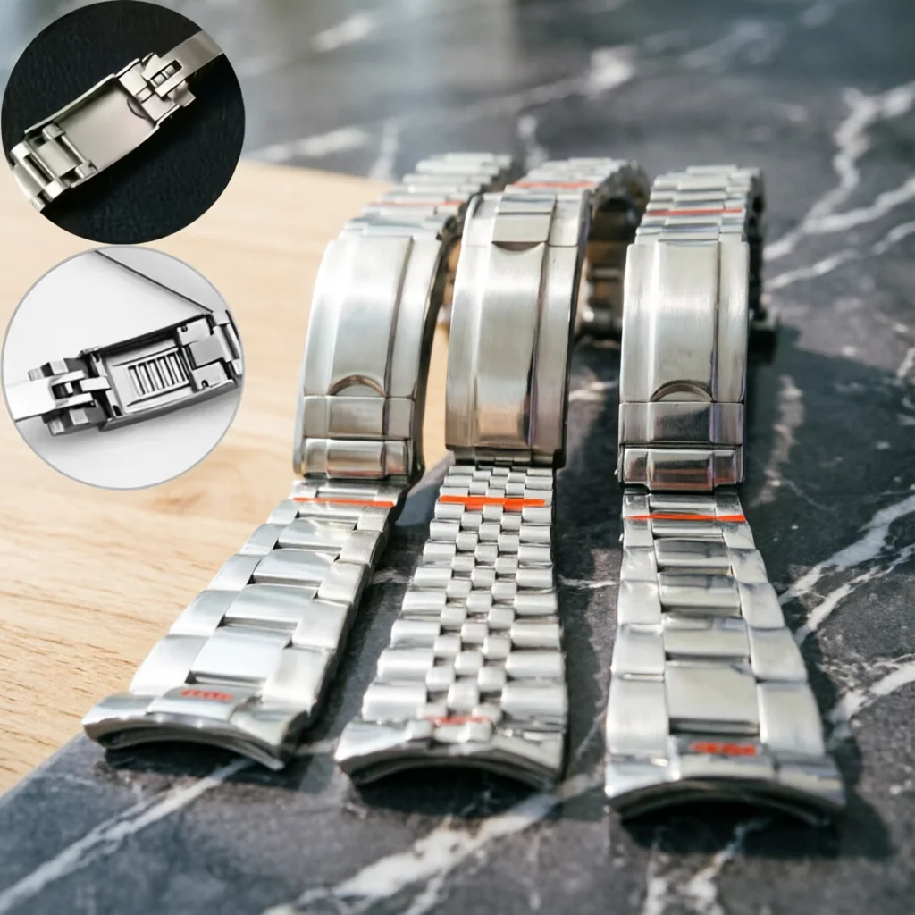 20mm Watchband For Rolex Stainless Steel Strap Submariner Daytona SUP GMT Band Watch Metal Oyster Traditional Watch Bracelet