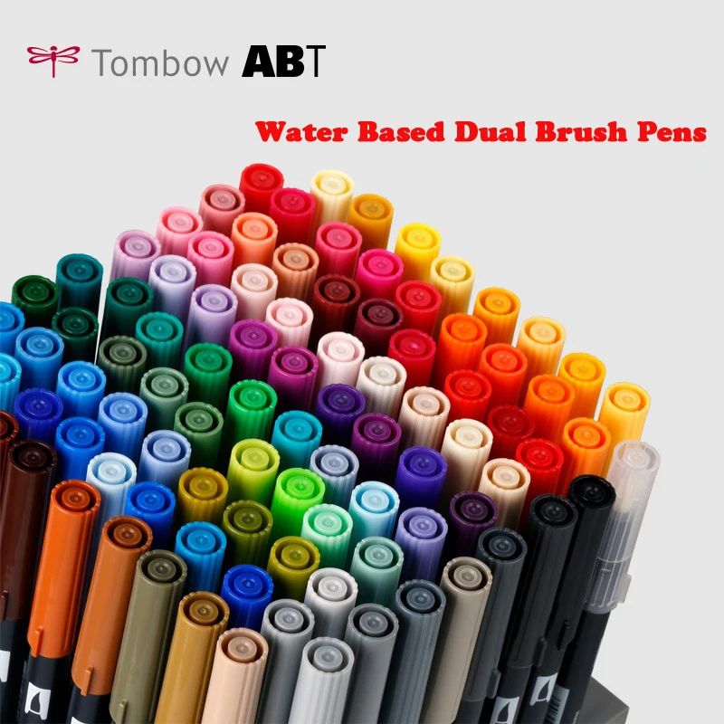 tombow-abt-penna-per-acquerello-a-doppia-estremita-set-da-10-colori-punta-morbida-in-fibra-pennarello-per-disegno-colorato-per-studenti-forniture-artistiche