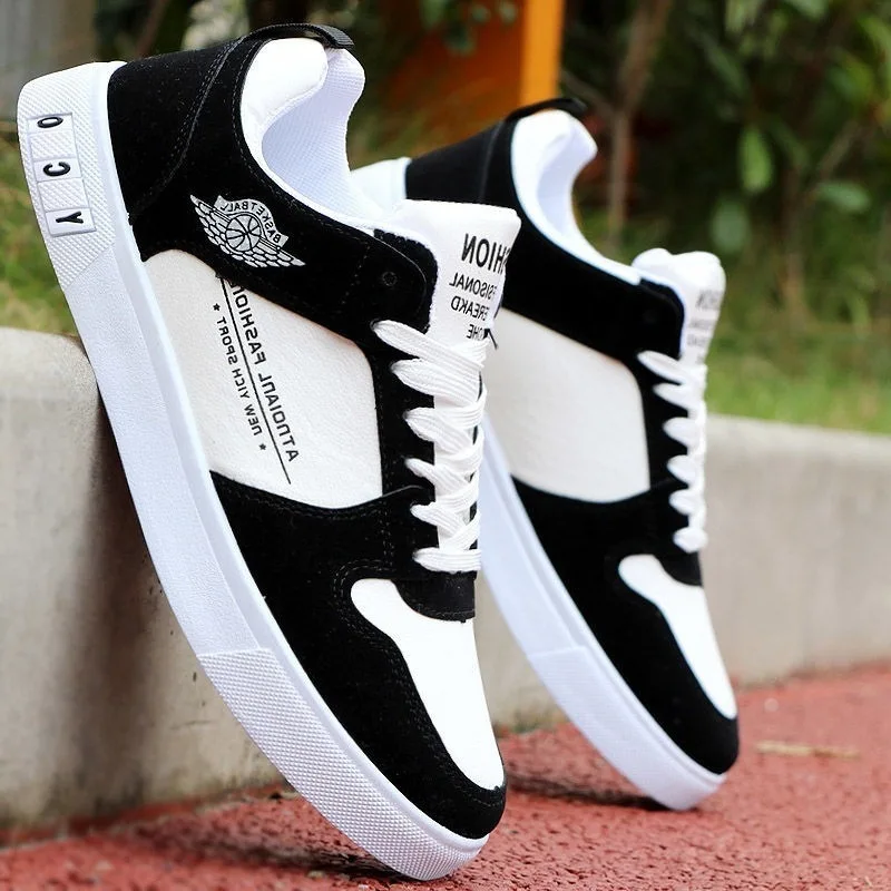 Men's Casual Skateboarding Shoes Flats Sneakers Breathable Street Shoes Sports Shoes Low top Walking Shoes Chaussure Homme