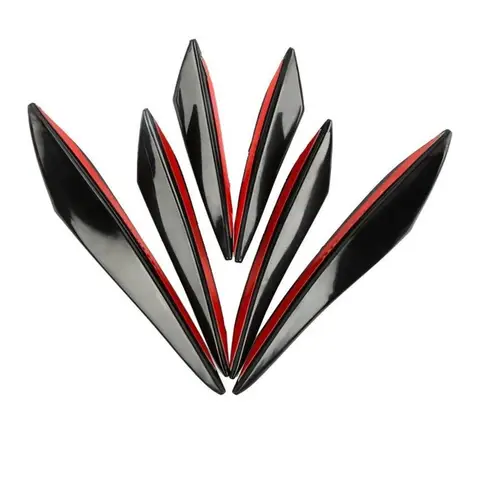 폭스바겐 골프 6 MK6 GTI 2010-2용 CPQ 프론트 범퍼 핀 블레이드 고무 보호 스포일러 스플리터 윙 가드 자동차 액세서리
