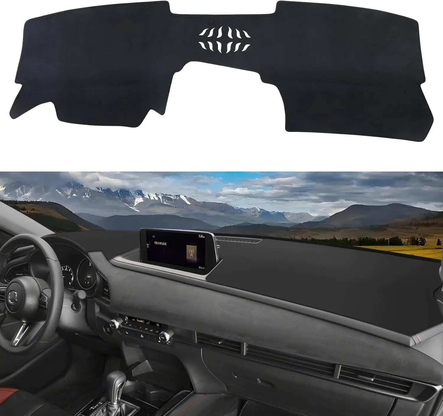 

LHD For Mazda CX-30 CX30 2019 2021 2022 2023 2024 2025 Car Dashboard Cover Sun Shade Mat Avoid Light Anti-UV Pad Accessories