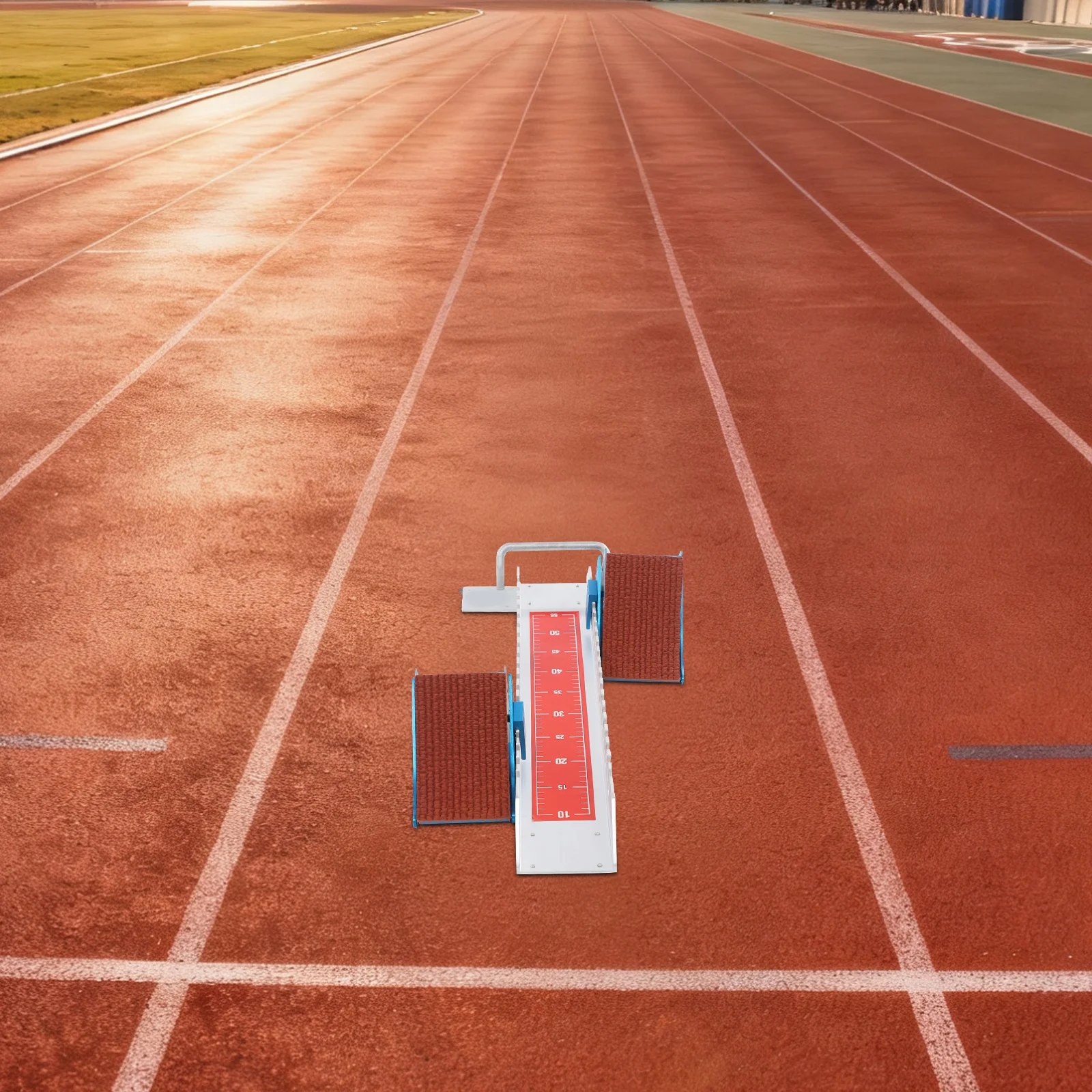 كتلة البداية، تعديل 6 زوايا، مسافة 0-50 سم، سبيكة ومطاط للتدريب على السبرينت على جميع المسارات للرياضيين والمدارس