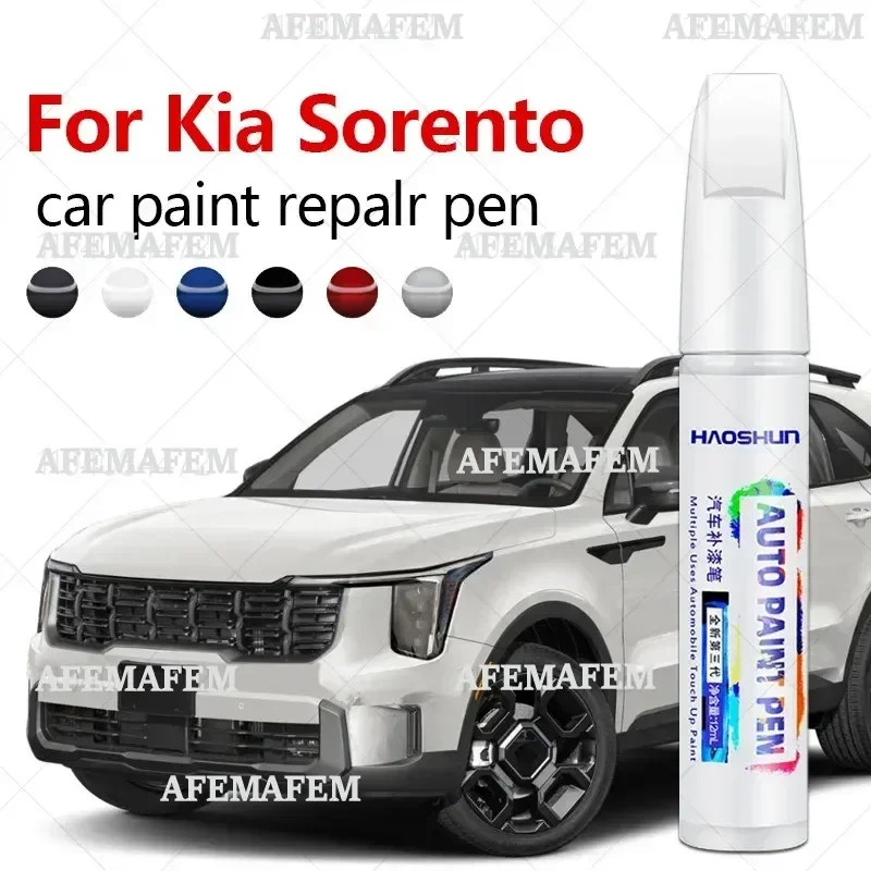 Paint Repair Pen Touch Up Scratch Remover DIY Auto Accessories Black White Silver Gray Red For Kia Sorento 2009-2025 XM UM MQ4